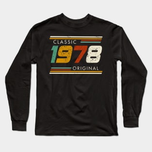 Classic 1978 Original Vintage Long Sleeve T-Shirt